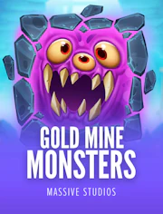 Slot de mina de oro con monstruos y enfoque en big prizes.